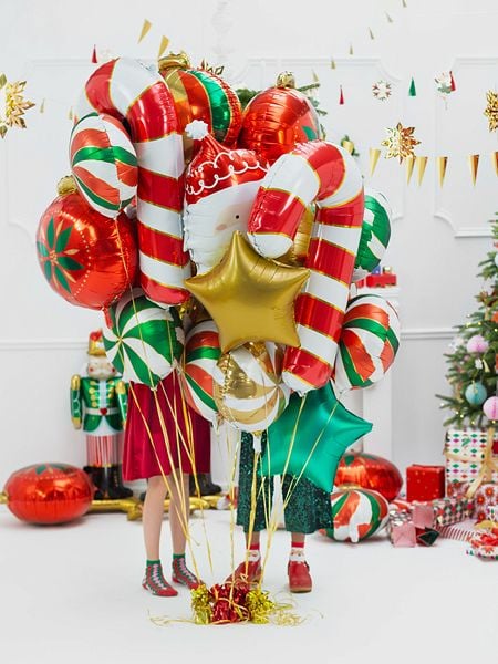 PartyDeco Star, Lekeballong, Grønn, Star, Ikke for barn under 36 måneder, 480 mm, 50 stykker