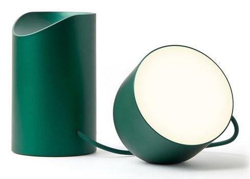 LEXON Orbe, Mørkegrønn, Akrylonitril-butadien-styren (ABS), Aluminium, Glass, Soverom, Barnerom, Korridor, Bord, Kontor, IPX4, 1 ampuller, LED