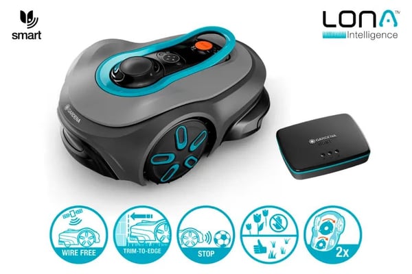 Gardena trådløs robotgressklipper smart SILENO free - RTK-GPS - 1500 m²