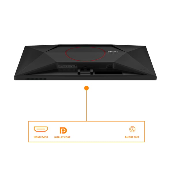 AOC Q27G42XE pelinäyttö 27" QHD 180 Hz Fast IPS, musta/punainen