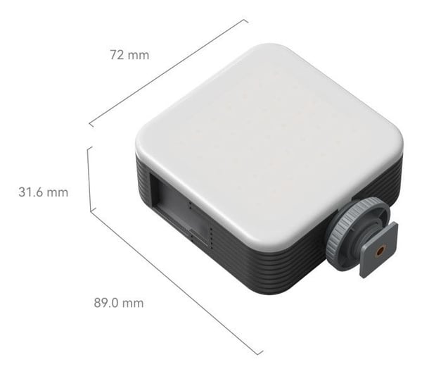 SmallRig 4055AC, Harmaa, Valkoinen, Akryylinitriilibutadieenistyreeni (ABS), Alumiini, 103 g, 72 mm, 89 mm, 31,6 mm