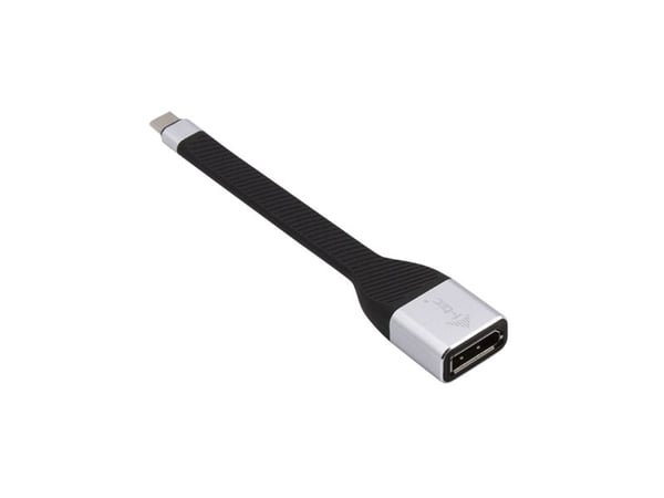 i-Tec USB-C Flat DP Adapter 4K/60 Hz - Adapterkabel - USB-C (hann) til DisplayPort (hann) - Thunderbolt 3 - 11.5 m - 4K-støtte - svart