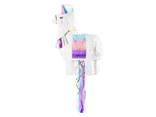 PartyDeco PIN18, Standard pinata, Naaras, Sininen, Lila, Vaaleanpunainen, Violetti, Valkoinen, Lama, 410 mm, 100 mm