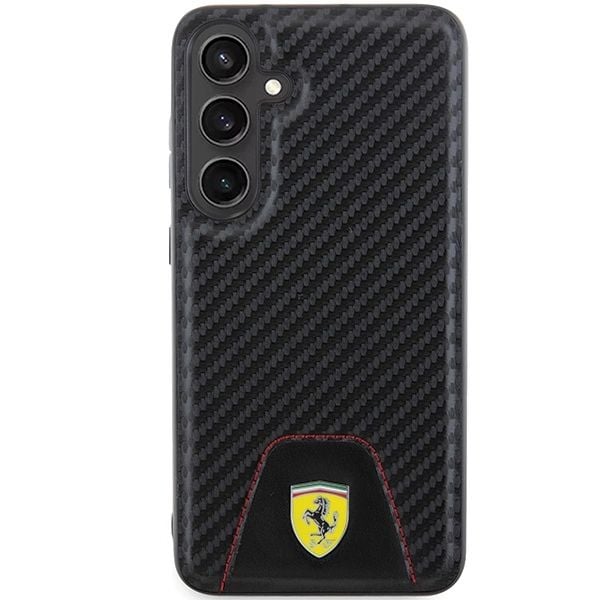 Ferrari 3666339242572, Deksel, Samsung, Galaxy S24+, 17 cm (6,7"), Sort