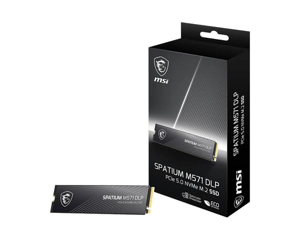 SSD-levy 4TB MSI Spatium M571 (M.2 2280) PCIe Gen5 x4 NVMe