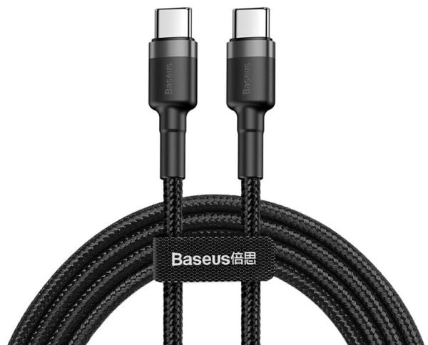 Baseus USB-kaapeli Cafule-kaapeli 2x USB-C QC QC 3A 2m PD musta universaali