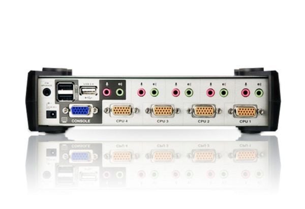 ATEN CS1734B - Omkopplare för tangentbord/video/mus/ljud/USB - 4 x KVM/ljud/USB - skrivbordsmodell