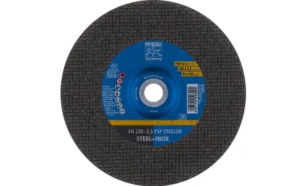 PFERD EH 230-2,5 PSF STEELOX, Stål, Rustfritt stål, PFERD, 23 cm, 6600 o/min, 25 stk