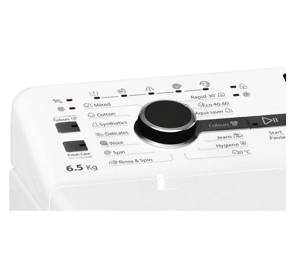 Whirlpool TDLRB 65242BS EU/N, Toplader, 6,5 kg, B, 74 dB, 1151 RPM, C