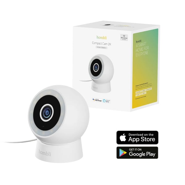 Avanca International BV Hombli smart utendørs IP-kamera Compact Cam 2K hvit