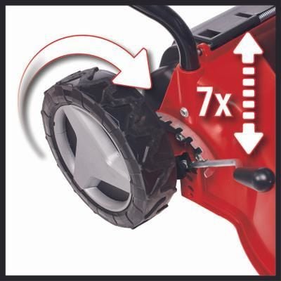 Einhell GC-PM 40/2 S, Työnnettävä ruohonleikkuri, 1000 m², 40 cm, 2,5 cm, 7,5 cm, Sylinteriterät