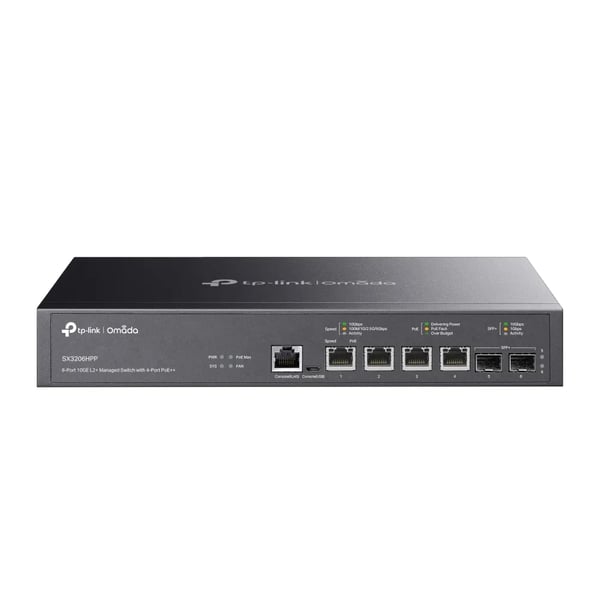 TP-Link Omada SX3206HPP administrerad switch, 10G, 4 PoE++, 2 SFP+, 200 W
