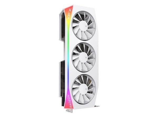 XFX Mercury RX 9070 XT OC grafikkort 16 GB GDDR6, Magnetic Air Edition vit