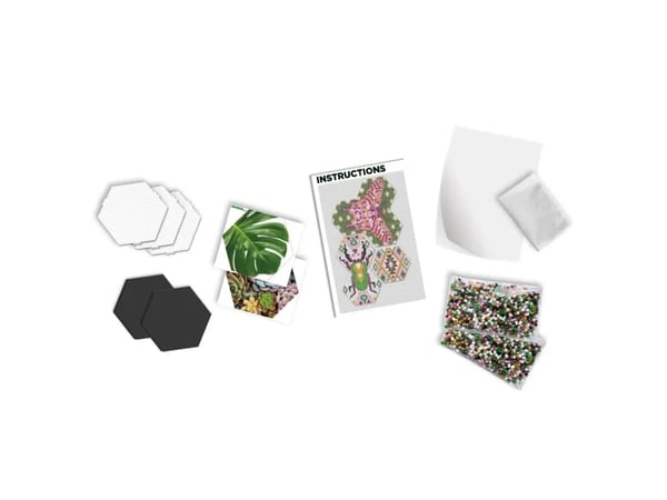 SES Creative Beedz Hex tiles Botanical, 5000 stykker, 12 år, Gutt/Jente, Barn, Flerfarget, Ikke for barn under 36 måneder