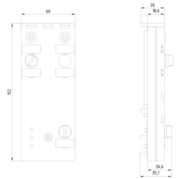 Siemens 3RK1207-2BQ40-0AA3, 152 mm, 183 g, 165 mm, 75 mm, 45 mm