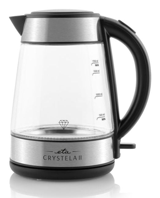 ETA Crystela II 1154 90000 - Kjele - 1.7 liter - 2200 W - glass