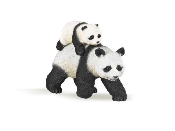 Papo Panda-figur med unge