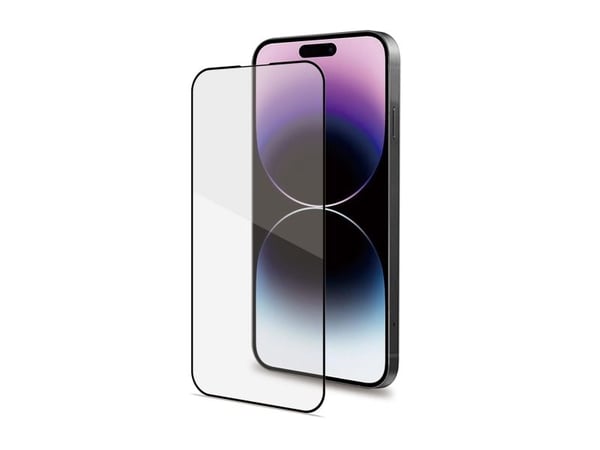 Celly Full Glass - Skärmskydd för mobiltelefon - glas - ramfärg svart - för Apple iPhone 15 Pro Max