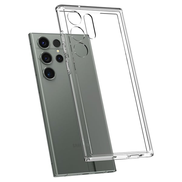 Spigen Ultra Hybrid, Suojus, Samsung, Galaxy S23 Ultra, 17,3 cm (6.8"), Läpinäkyvä