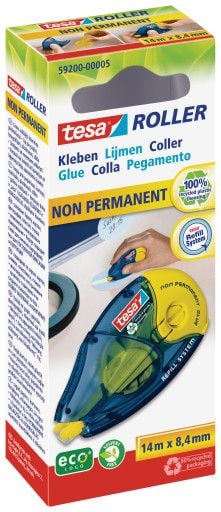 TESA 59200, Keltainen, 14 m, 8,4 mm, Laatikko