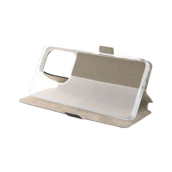 FIXED Topic - Lommebok for mobiltelefon - termoplast-polyuretan (TPU), polyuretanlær - svart - for Xiaomi Redmi Note 14