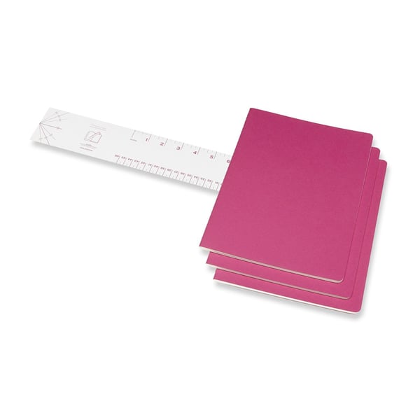 Moleskine Cahier, Monokromatiskt, Rosa, 120 ark, 70 g/m ^, Universal