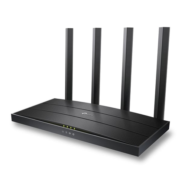 TP-Link Archer AX18-router, Wi-Fi 6, AX1500, dubbelband, Gigabit Ethernet, sort