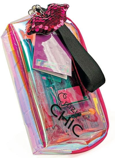 CLE Crazy Chic hololog. kosmetikkveske 7stk/disp 18174