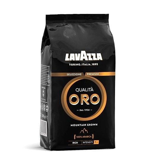 Lavazza Qualità Oro Mountain Grown 1kg, 1 kg, Kaffe, Middels brent, 1 stykker, Veske