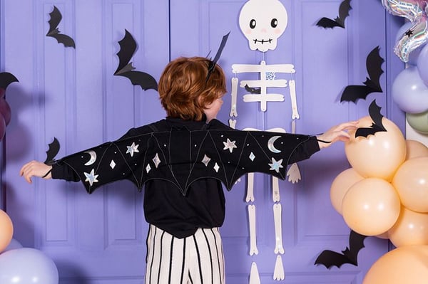 PartyDeco DNT11, Partydekorasjonssett, Papir, Svart, Halloween, 6 stykker