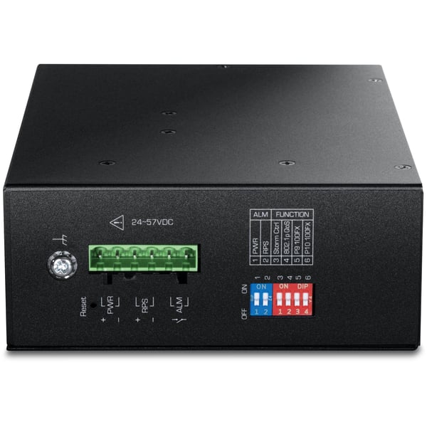 TRENDnet TI-PG103I - Version V1 - switch - industrial, L2, 24-57V - Styrt - 8 x 10/100/1000 (PoE+) + 2 x Gigabit SFP - DIN-skinnemonterbar - PoE+ (...