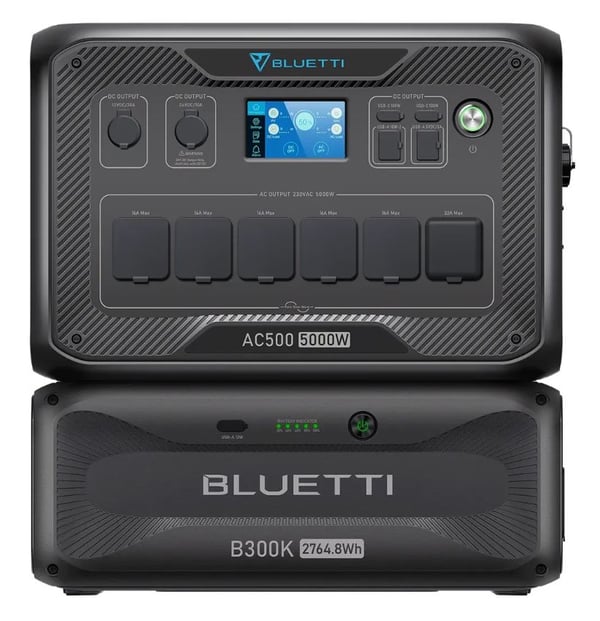 BLUETTI AC500 + B300K Home Battery Backup