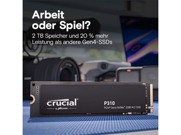 Crucial P310 SSD 4 TB M.2 2280 PCIe 4.0 x4 NVMe 5500 MB/s CT4000P310SSD8