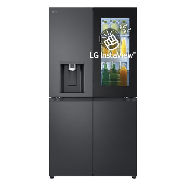 LG GMG960EVJE - Kjøleskap/fryser - fransk dør underfryser med vannautomat, isdispenser - Wi-Fi - bredde: 91.4 cm - dybde: 72.9 cm - høyde: 179.2 cm...