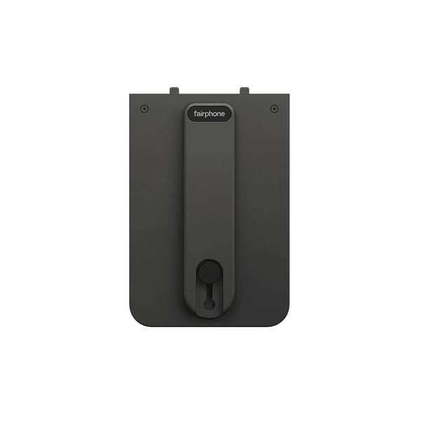 Fairphone - Baksidan med fingerloop för mobiltelefon - horisont svart