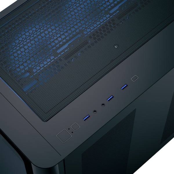 Aerocool P500C, Midi Tower, PC, Sort, ATX, Micro ATX, Mini-ITX, SPCC, Herdet glass, Spilling
