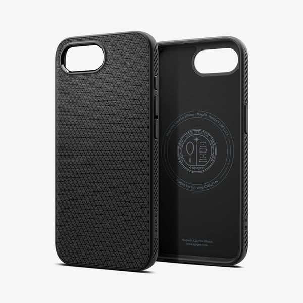 Spigen Liquid Air (MagFit), Mobilskal, Apple, iPhone 16e, 15,5 cm (6.1"), Svart