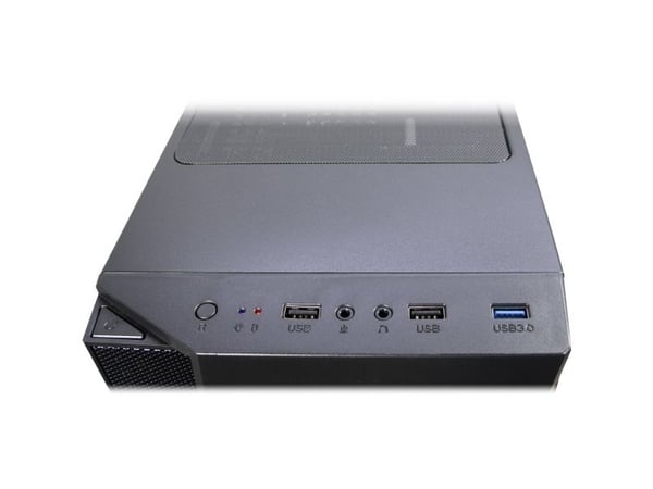 Inter-Tech T-11 TELEVEN - Tower - ATX - sidepanel med vindu (glass) - ingen strømforsyning - USB/lyd