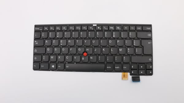 Chicony - Erstatningstastatur for bærbar PC - med Trackpoint - bakbelysning - AZERTY - Fransk