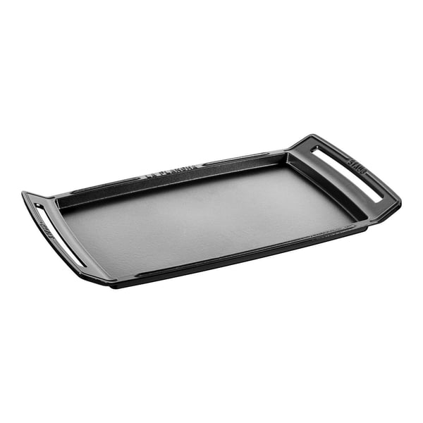 Staub Pans, Rektangulær, Svart, -20 °C, 260 °C, Støpejern, Keramisk, Gass, Halogen, Induksjon, Forseglet Plate