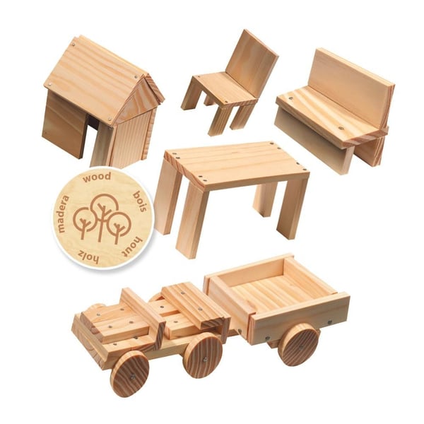 SES Creative Children''s Woodwork Set, Rakennuspakkaus, 5 vuosi/vuosia, Puu, 1 kpl, 660 g