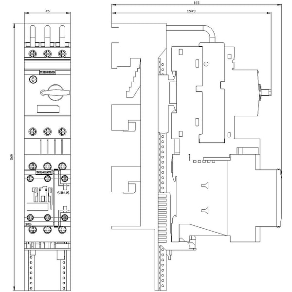 Siemens 3RA2120-4AD26-0BB4, 260 mm, 221 mm, 306 mm, 87 mm, 1,47 kg, 1 styck
