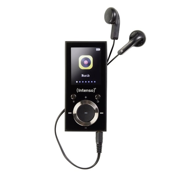 Intenso 3717490, MP4-spelare, 64 GB, LCD, USB 2.0, Svart, Hörlurar