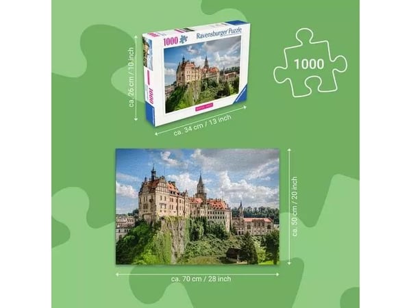 Ravensburger Jigsaw Puzzle Germany, 1000 kpl, Rakennukset, 14 vuosi/vuosia