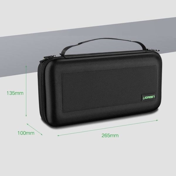 Ugreen kotelo Nintendo Switchille ja lisävarusteille S 26,5 x 10 x 13,5 cm musta (50275 LP145)