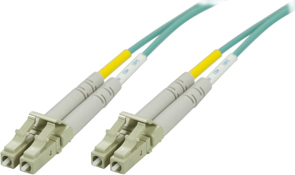DELTACO LCLC-6100 - Nettverkskabel - LC multimodus (hann) til LC multimodus (hann) - 100 m - 100 m - fiberoptisk - 50 / 125 mikroner - OM3 - haloge...