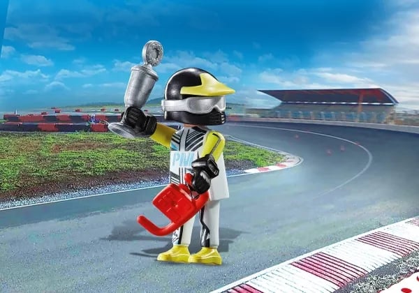 Playmobil 70812 rallikuljettajahahmo Playmo-Friends, 4-vuotiaille