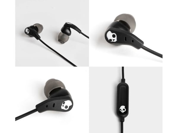 Skullcandy Set - Ørepropper med mikrofon - i øret - kablet - Lightning - lydisolerende - ekte svart