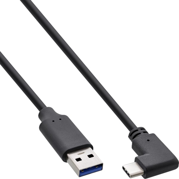 InLine 35714W, 1,5 m, USB C, USB A, USB 3.2 Gen 2 (3.1 Gen 2), 10 Gbit/s, Svart