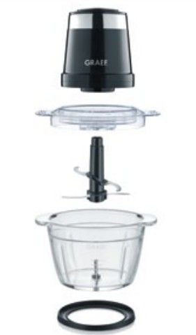 Graef CH501EU, 1 l, Hvit, Glass, Rustfritt stål, Knapper, 500 W